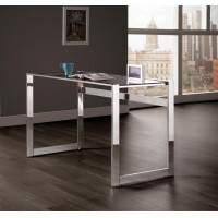 Coaster Furniture 800746 Hader Glass Top Writing Desk Chrome